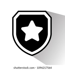 star and shield.