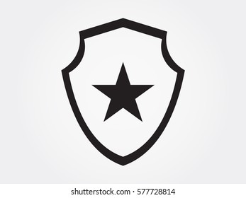 star, shield, badge, vector illustration eps10