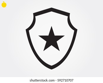 star, shield, badge, vector illustration eps10
