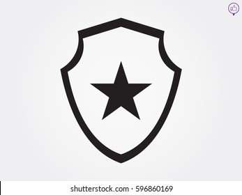 star, shield, badge, vector illustration eps10
