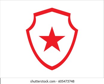 star, shield, badge, vector illustration eps10