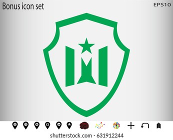 star, shield, badge, vector illustration eps10