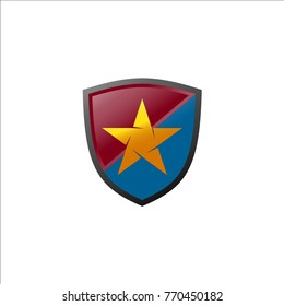 Star Shield Emblem Symbol

