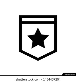 Star Shield icon trendy vector illustration