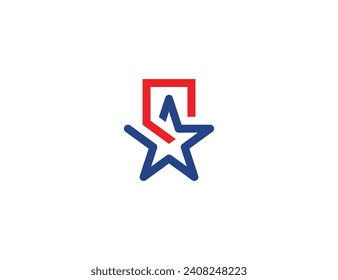 Star Shield Logo Concept sign symbol icon Element Design. Guardian, Protection, Security Logotype. Vector illustration template