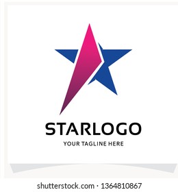 Star Shield Logo Design Template Inspiration