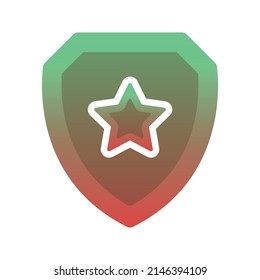 star shield logo element design template icon