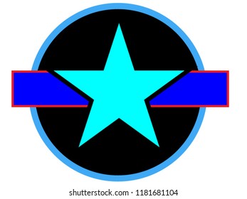 Star and Shield Vector