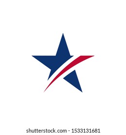 Star Shield Vector Logo Template For Communication Industrial.