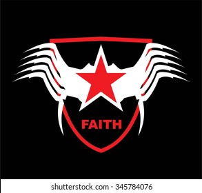 star, shield and the white wing