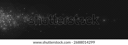Star shimmer bokeh effect with glowing particles and bright sparkles on dark background for festive designs or magical overlays. Luminous dots scattered on black bg with soft light bursts and points.