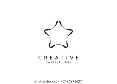 star shine logo design vector illustration
