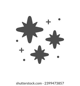 Star shine or twinkle glyph icon