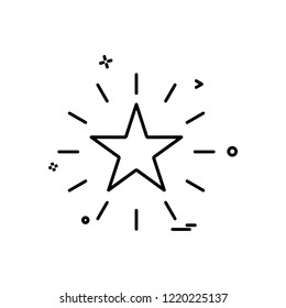 icono de diseño de vector de brillo estrella