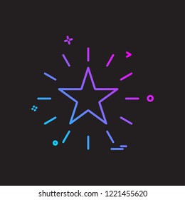 star shine vector design icon