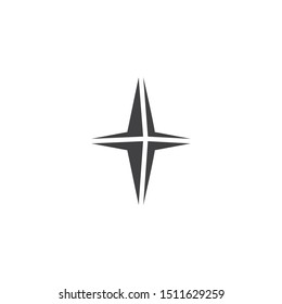 Star shine vector icon. filled flat sign for mobile concept and web design. Star burst glyph icon. Symbol, logo illustration. Vector graphics