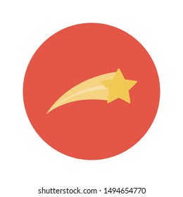 star shining glyph flat vector icon