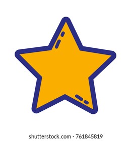 star shining in the sky decoration design vector illustration