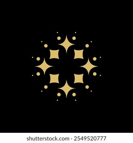 star shining sparkling logo vector minimalist