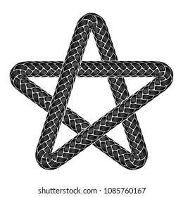 Star shoeslaces icon. Simple illustration of star shoeslaces vector icon for web design isolated on white background