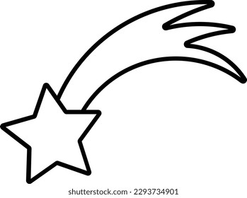 star shooting shooting star gold star love Outline