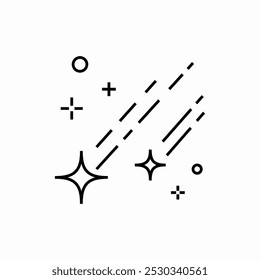 star shooting icon sign vector