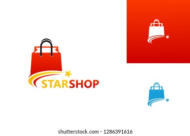 Star Shop Logo Template Design Vector, Emblem, Design Concept, Creative Symbol, Icon