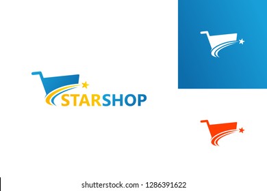 Star Shop Logo Template Design Vector, Emblem, Design Concept, Creative Symbol, Icon