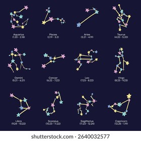 star sign design cute symbol