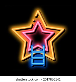 Star Sign Human Talent neon light sign vector. Glowing bright icon sign. transparent symbol illustration