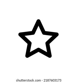 Star sign, line web or mobile interface vector icon
