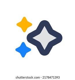 Signo de estrella con icono sombreado