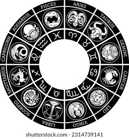 Star signs astrology zodiac horoscope icon symbols set