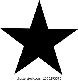 Star silhouette, black and white, clip art for designers backgrounds