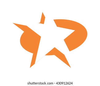 star silhouette image vector icon
