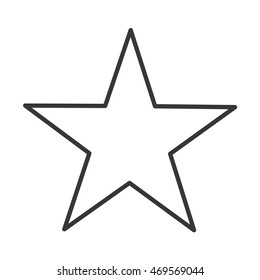 star silhouette isolated icon vector illustration design