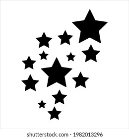 Star Silhouettes Can Be Used Childthemed Stock Vector (Royalty Free ...