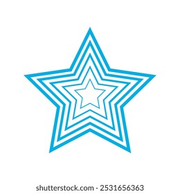 Star simple icons set designed in filled, outline, line and stroke style. blend and gradient style.