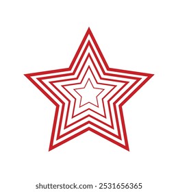 Star simple icons set designed in filled, outline, line and stroke style. blend and gradient style.