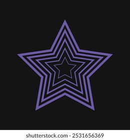 Conjunto de iconos sencillos de estrella diseñados en estilo relleno, contorno, línea y trazo.