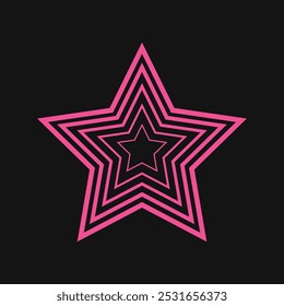 Star simple icons set designed in filled, outline, line and stroke style. blend and gradient style.