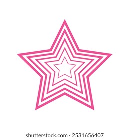 Star simple icons set designed in filled, outline, line and stroke style. blend and gradient style.