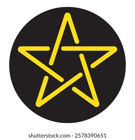 Star simple icons set designed in filled, outline, line and stroke style