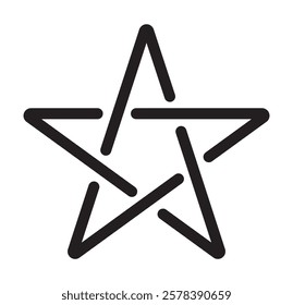 Star simple icons set designed in filled, outline, line and stroke style