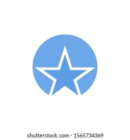 Star simple logo design ilustration