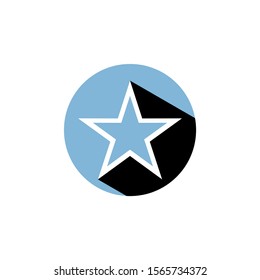 Star simple logo design ilustration