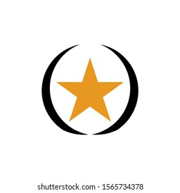 Star simple logo design ilustration