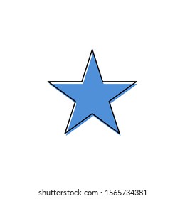 Star simple logo design ilustration