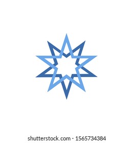 Star simple logo design ilustration