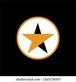 Star simple logo design ilustration